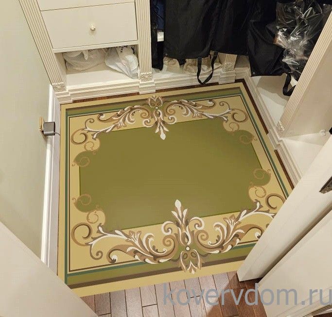 Комплект авторских ковров ручной работы в прихожую и гардеробную