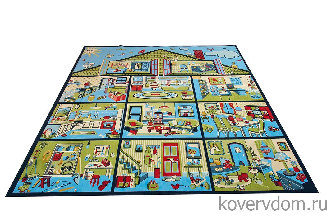 Детский развивающий ковер PTT Sorona Кукольный домик